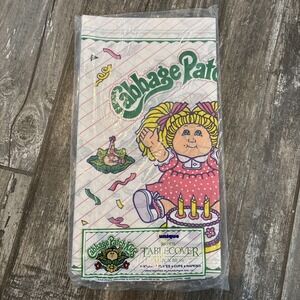 Vintage Cabbage Patch Kids Paper Table Cover Tablecloth 54 X 88"‎ Party 1983 NOS